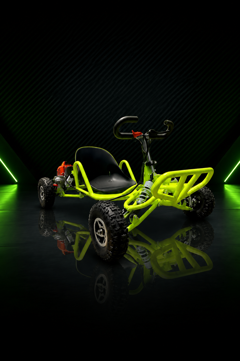 Kart 90cc verde em destaque